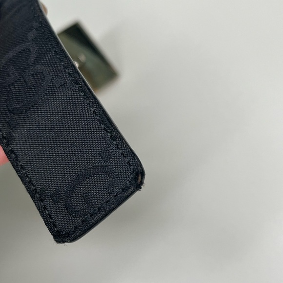 GUCCI Double G Logo Canvas Belt - Picture 6 of 7